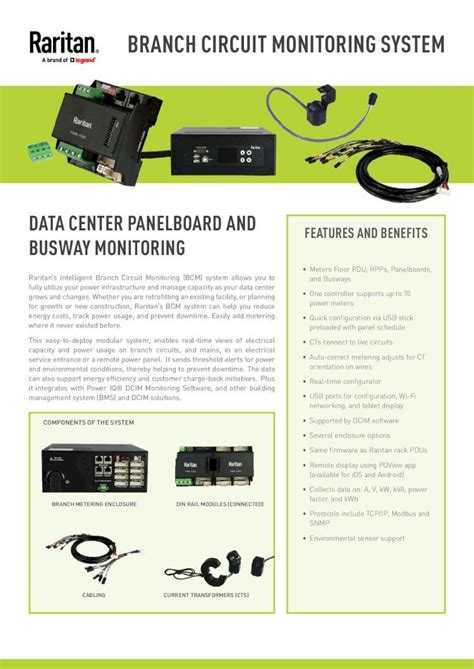 Pdf Branch Circuit Monitoring System Raritan