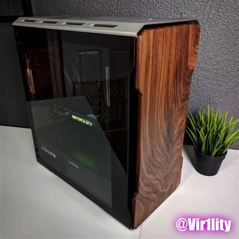 Gorgeous Walnut Front Panel Mod On The Phanteks EVOLV MATX TG