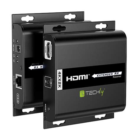 Extender Hdmi Over Ip Con Poe Ir 4k Uhd Su Cavo Cat6 Fino A 120m Amplificatori E Trasmettitori Av