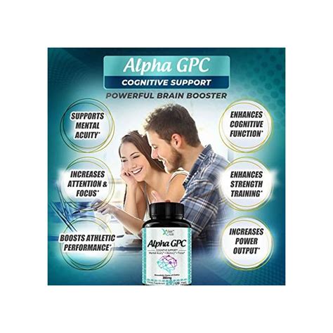 Alpha GPC Choline Supplement 600mg 99 Highly Purified Highly