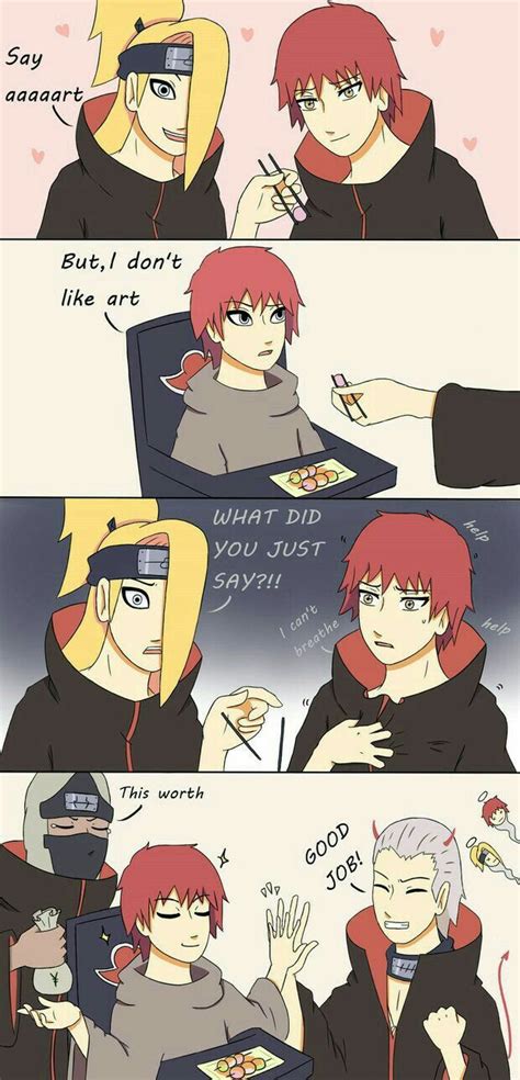 I Love This Deidera Sasori Kakuzu Hidan Naruto Akatsuki Funny Akatsuki Funny Funny Naruto