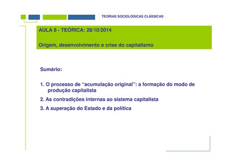 Marx Origens E Desenvolvimento Do Capitalismo Sociologia Geral Uab