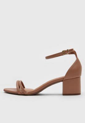 Sand Lia Vizzano Tiras Nude Compre Agora Dafiti Brasil