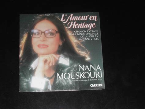 45 tours Nana MOUSKOURI L Amour en Héritage BO série TV 1984