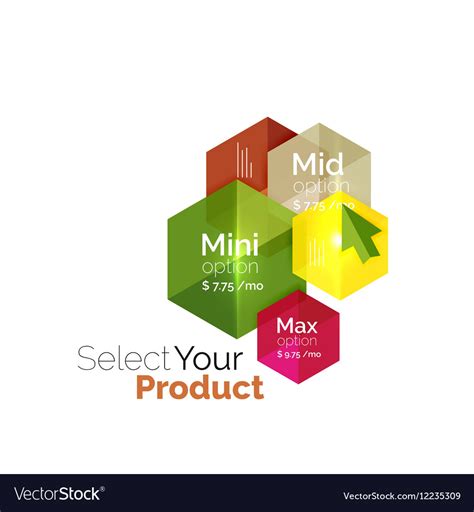 select choice template royalty  vector image