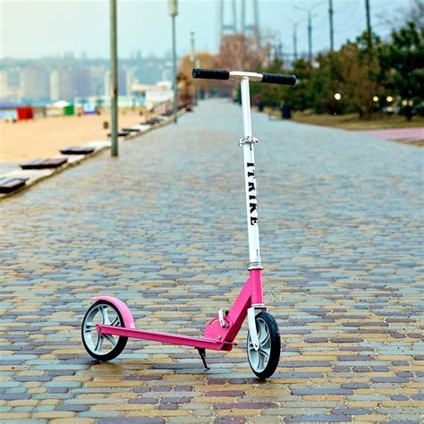 Самокат складаний з підніжкою SPORT KIDS 2600 Рожевий (1661232056 ...