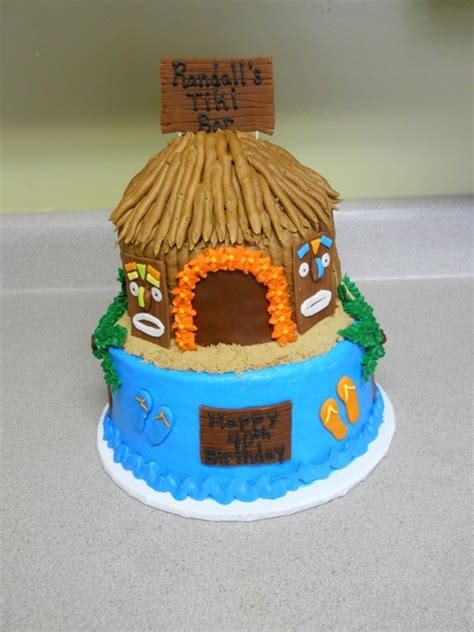 Tiki Hut Cake