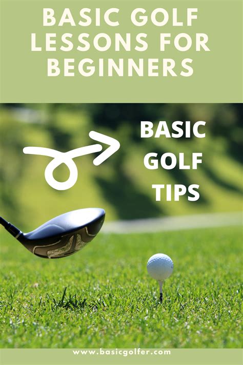Basic Golf Lessons For Beginners Golf Lessons Golf Tips Golf Grip