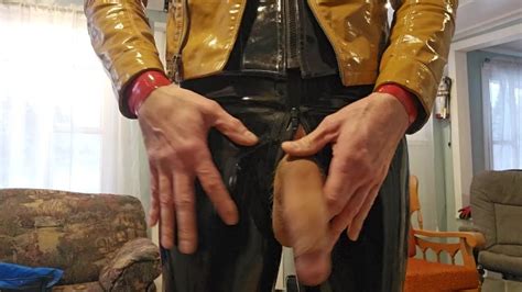 Catsuit Lateks Solo Masturbacja Błyszczący Facet Pornhub Gay