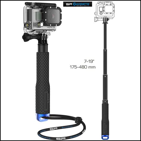 GP214 Gopro Aluminum Extendable Pole Telescoping Handheld Monopod with ...