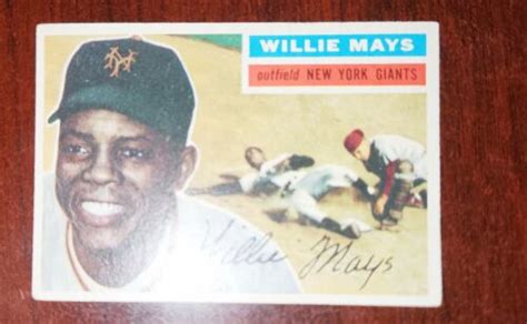 1956 Topps Gray Back 130 Willie Mays EBay