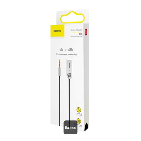 Baseus BA01 USB Wireless Bluetooth Aux Adapter USB 2.0 to 3.5mm Jack ...