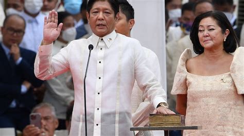 Late Dictators Son Sworn In As Philippine President