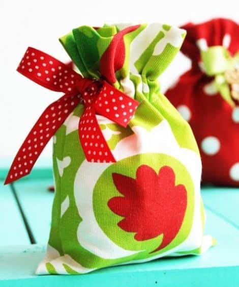 Saquinhos De Tecido Como Fazer - Como Fazer um Saquinho de Tecido para o Natal 100 - Como Fazer Artesanatos