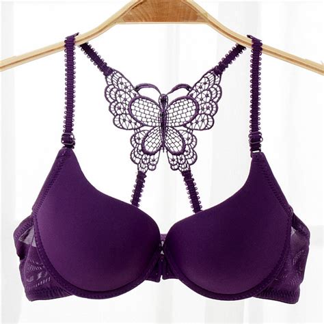 Women Push Up Bras Front Closure Brassiere AA A B Cup Plunge Bra Lingerie EBay