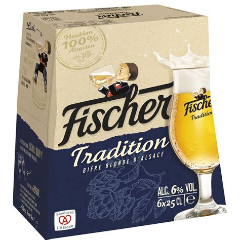 Fischer Fischer Tradition Bi Re Blonde D Alsace X Cl Pas Cher Auchan Fr