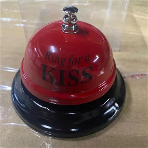 Handheld Red Metal Sex Funny Ring Bell For Valentine Party Service Bar Cafe Bachelor Party