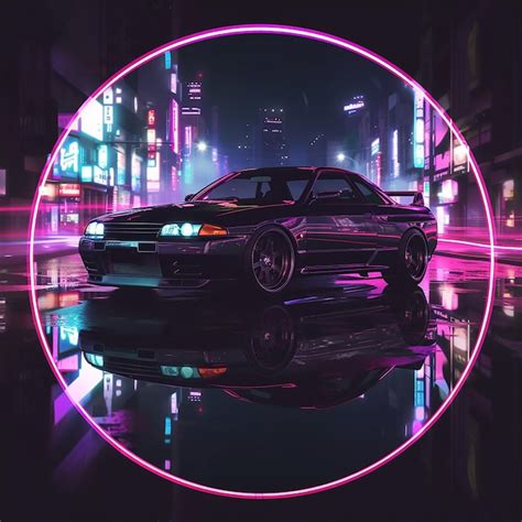 Неоновая машина: векторные изображения и иллюстрации, которые можно ...