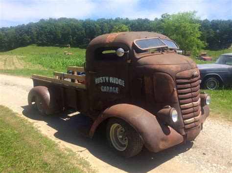 Really Great Looking Chopped Coe With A Modified Truck Bed Supporting A