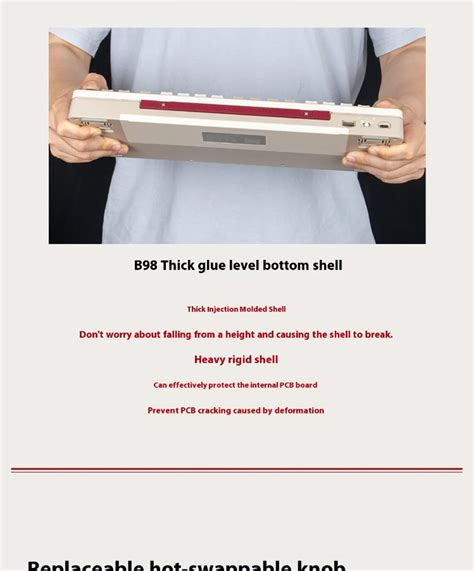 Ilovbee B Three Mode Wireless Customized Mechanical Keyboard Dual Structure Hot Plug Retro