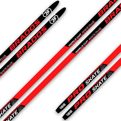 Беговые лыжи STC Brados PRO Skate Air red (P-TEX isosport 7200 ...