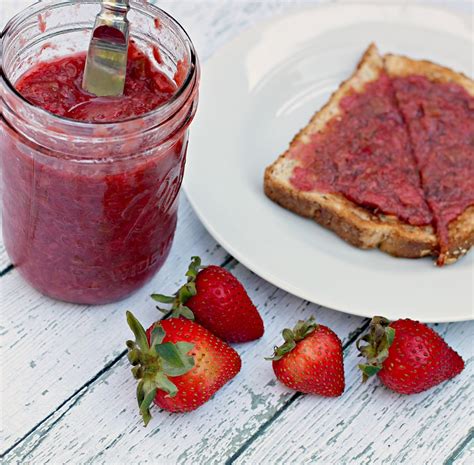 Slow Cooker Strawberry Rhubarb Jam Recipe The Cottage Mama