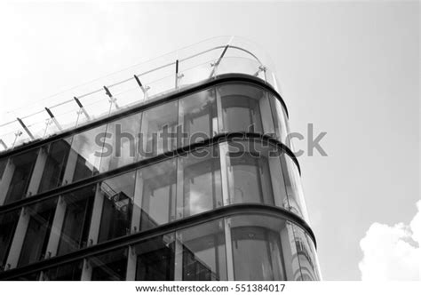 Modern Building Modern Office Building Facade Stock Photo 551384017