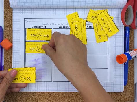 Fourth Grade Math Games Math Sorting Activities For Guide Math Centers