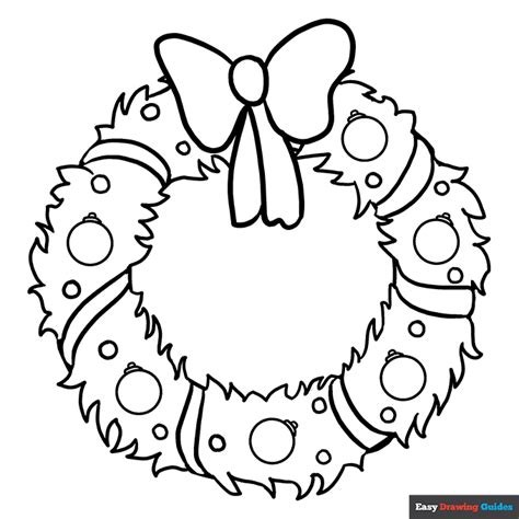 Christmas Wreath Coloring Pages Coloring Pages