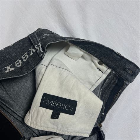 히스테릭글래머 fuck 레터링 부츠컷 블랙 데님팬츠 바지 후루츠패밀리