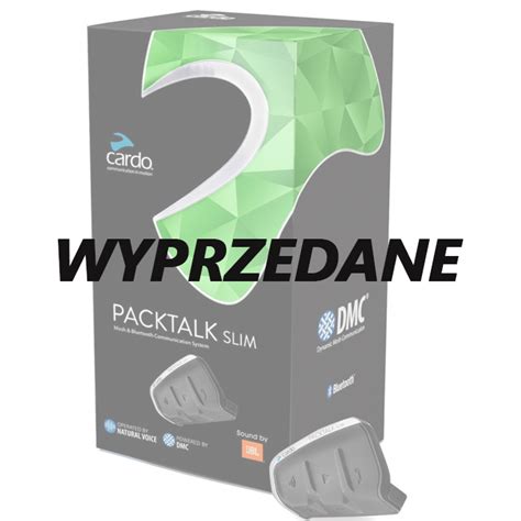 Interkom Motocyklowy CARDO PackTalk Slim Single PRODUKT WYPRZEDANY