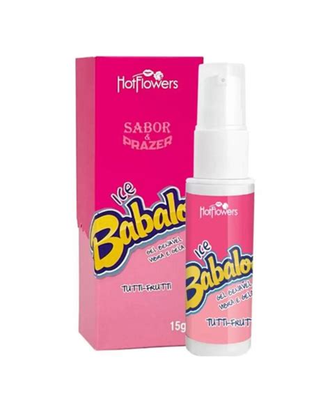 Gel Excitante E Estimulante Ice Babaloo Sabor Tutti Frutti Hot Flowers Aline Lingerie