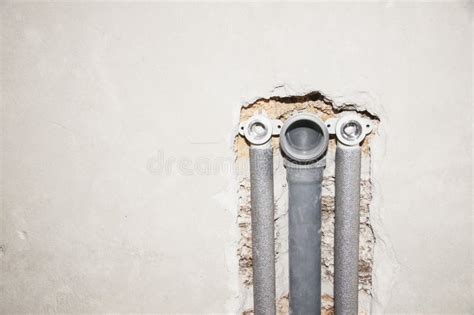 Installing plumbing. stock image. Image of plumbin, collector - 68393005