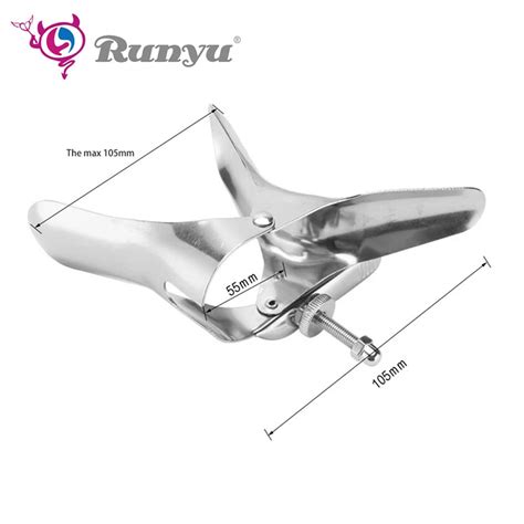 Stainless Steel Vaginal Anal Speculum Mirror Device Anus Pussy Dilator Anal Toys Anal Vagina