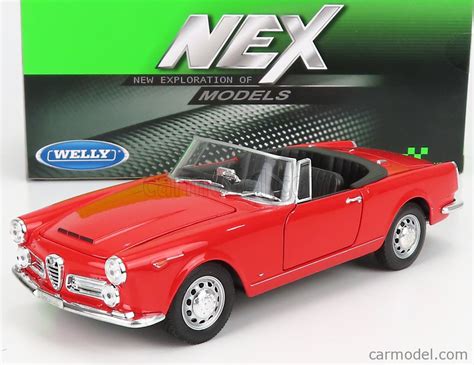 WELLY WE24003R Scale 1 24 ALFA ROMEO 2600 SPIDER OPEN 1960 RED