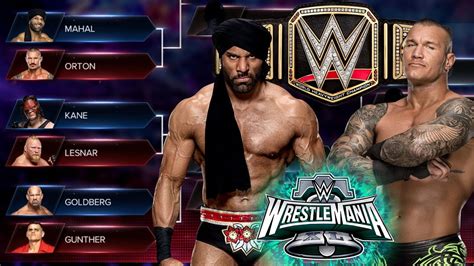 Jinder Mahal Vs Randy Orton Wwe Championship At Wrestlemania