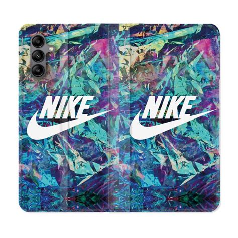 Housse Cuir Portefeuille Samsung Galaxy A S Nike Turquoise