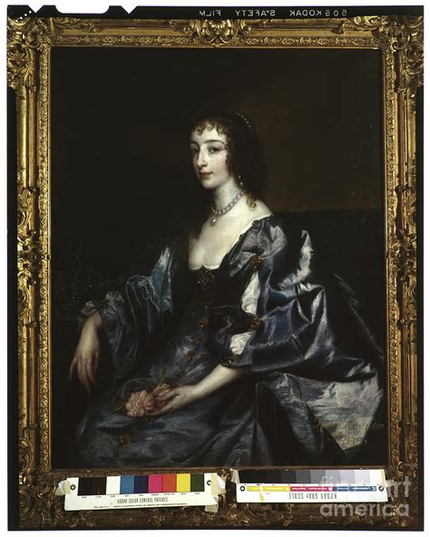 Queen Henrietta Maria Of England C 1636 38 Painting By Anthony Van