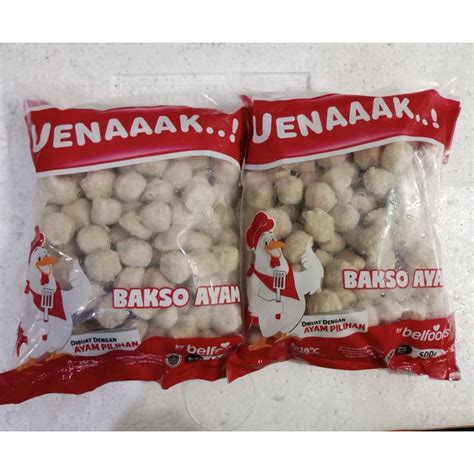 Jual Bakso Ayam Mini Belfoods 500gr Shopee Indonesia