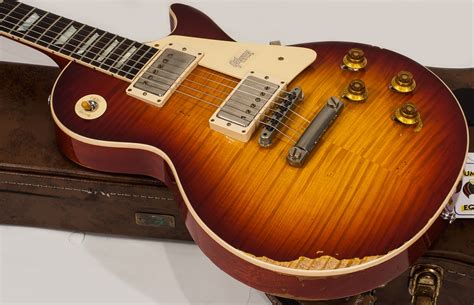 Gibson Custom Shop M2m 1959 Les Paul Standard 982206 Heavy Aged Vintage Cherry Burst Single