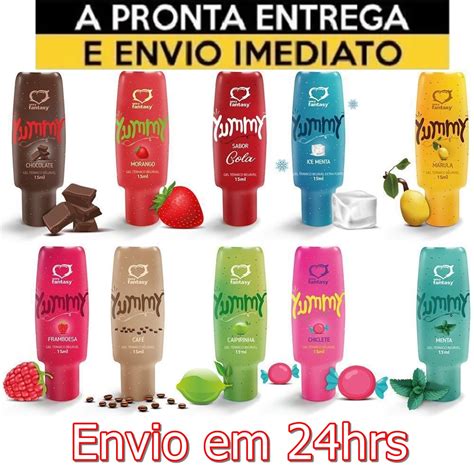 Kit Atacado Unidades Gel Comest Vel Beij Vel T Rmico Yummy Ml Sexy Fantasy Sex Shop
