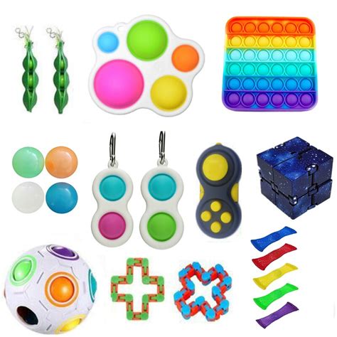 Fidget Toys Anti Stress Set Stretchy Strings Pop Pop Gift Pack Adults