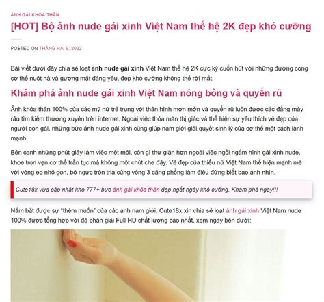 Gái xinh K Việt Nam đẹp khó cưỡng Bộ ảnh nude gái xinh Vi Flickr