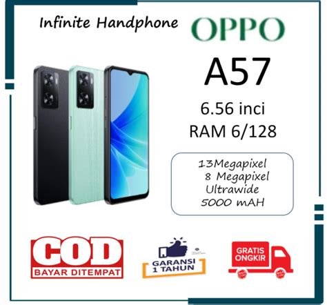 OPPO A57 RAM 6 128GB FULLSET GARANSI 1 THN Lazada Indonesia