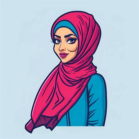 Femme Musulmane En Hijab Portrait D Une Jeune Fille Arabe En Robe Hijab