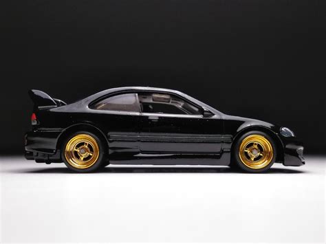Honda Civic Hot Wheels Custom Real Rubber Tires Etsy