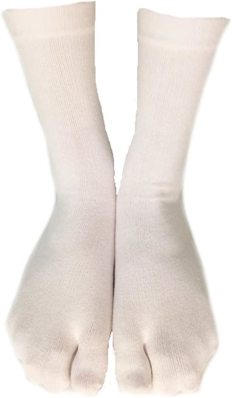 Tabi Socks Comfortable Soft White Ankle High Toe Socks