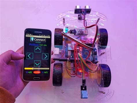 Arduino Robot Car Control Using Hc 05 Bluetooth