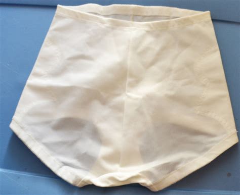 Vintage Sears Firm Control Tulip Tummy Panel Panty Girdle Brief Wh 2x