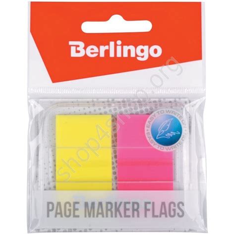 Самоклеящиеся флажки-закладки в диспенсере "Berlingo" (Берлинго) 45 ...